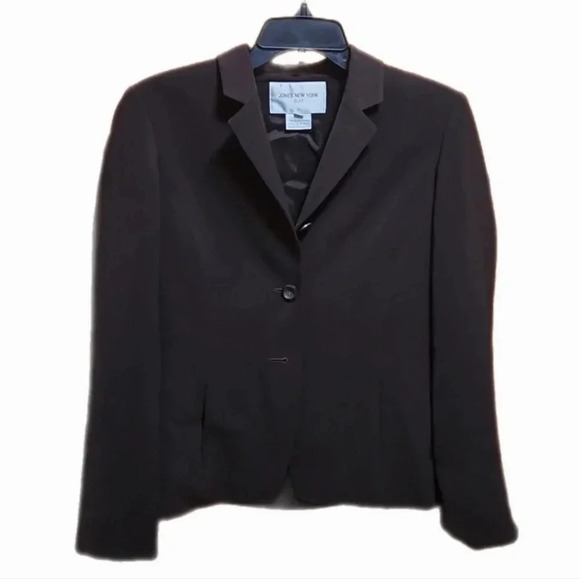 Jones New York Suit Dark Brown Three Button Blazer - Picture 1 of 11